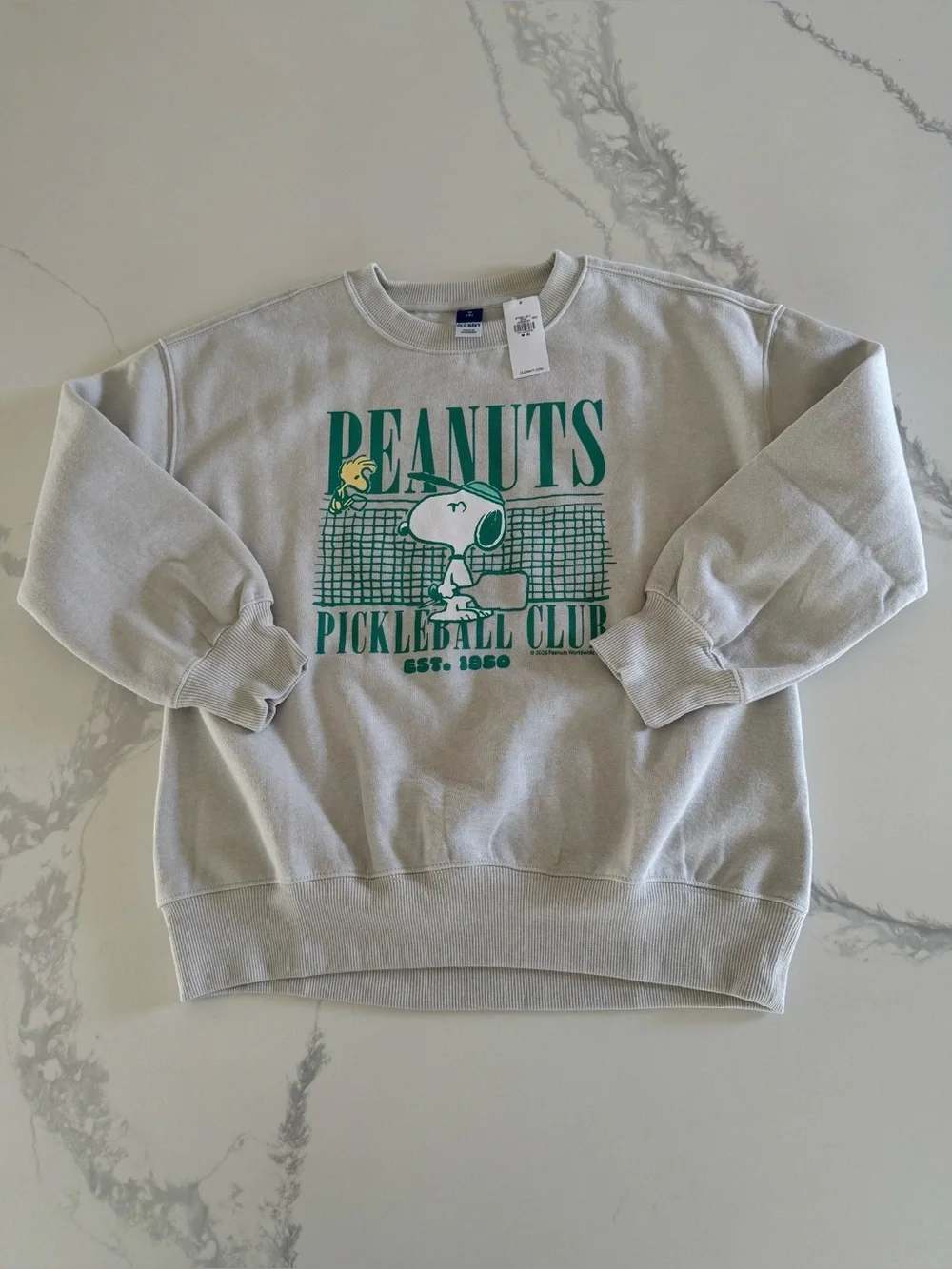 Peanuts Snoopy Girls Oversized Sweatshirt 10-12 (L)
